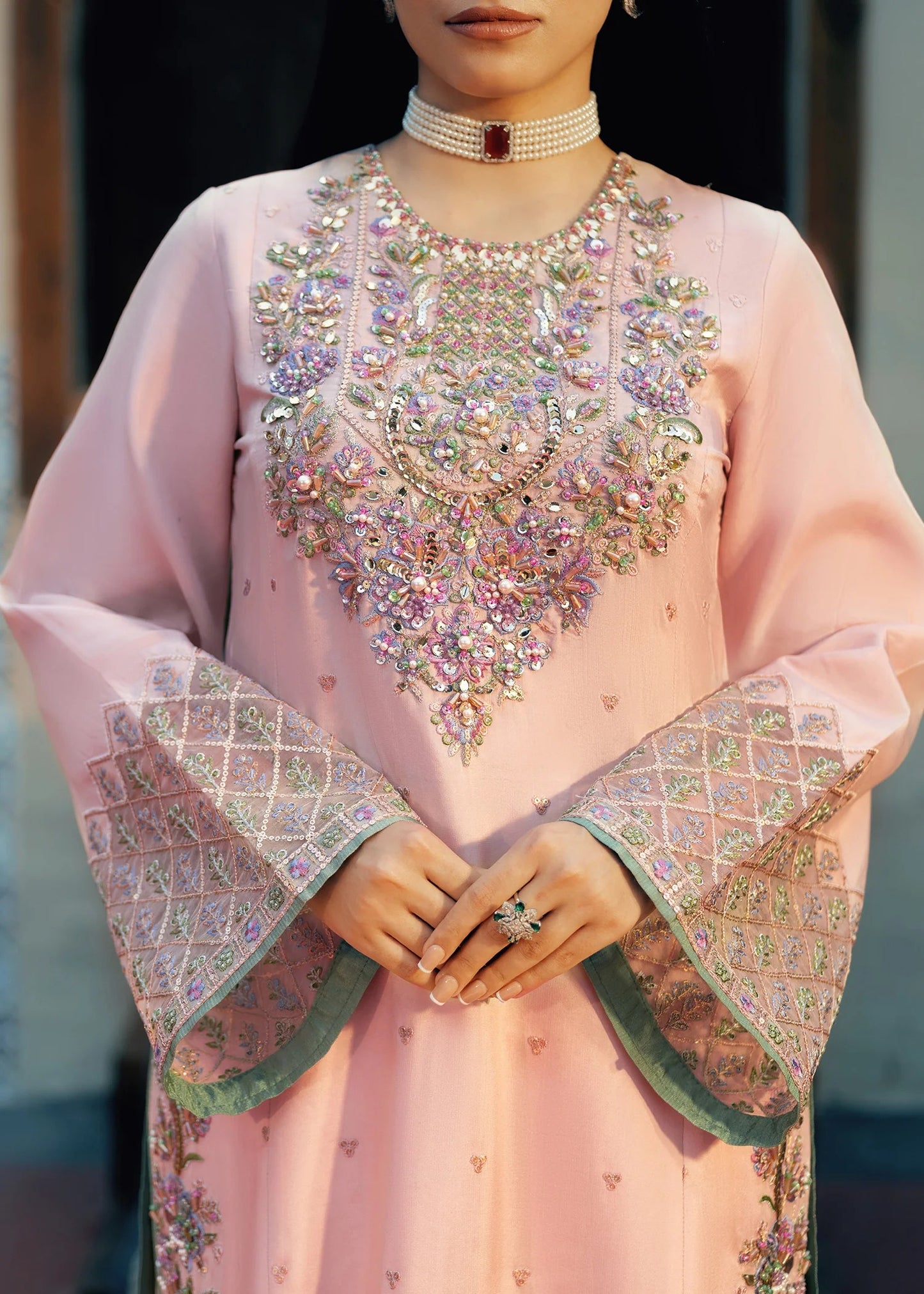3 Piece Luxury Suit - Noor-E-Khusbu