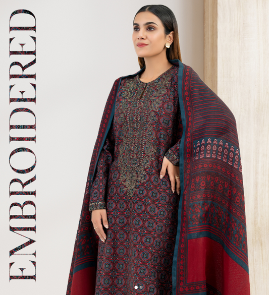 Embroidered Khaddar 2 Piece