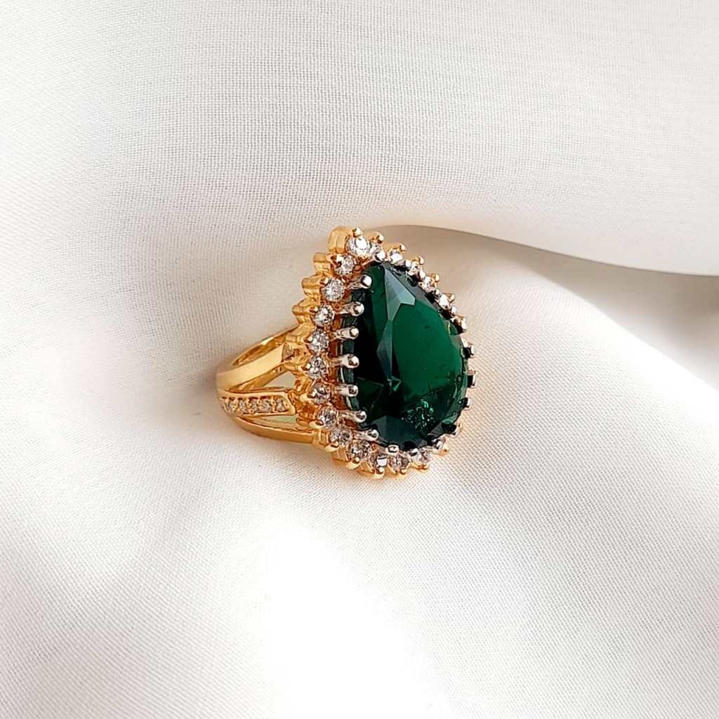 Hurrem Sultan Legacy Ring - 925 Sterling Silver 18k Gold Plated