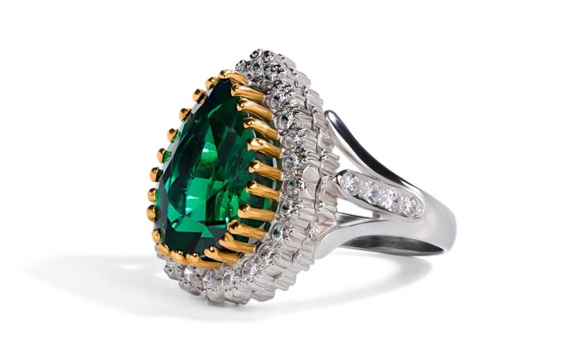 Hurrem Sultan Legacy Ring - 925 Sterling Silver 18k Gold Plated