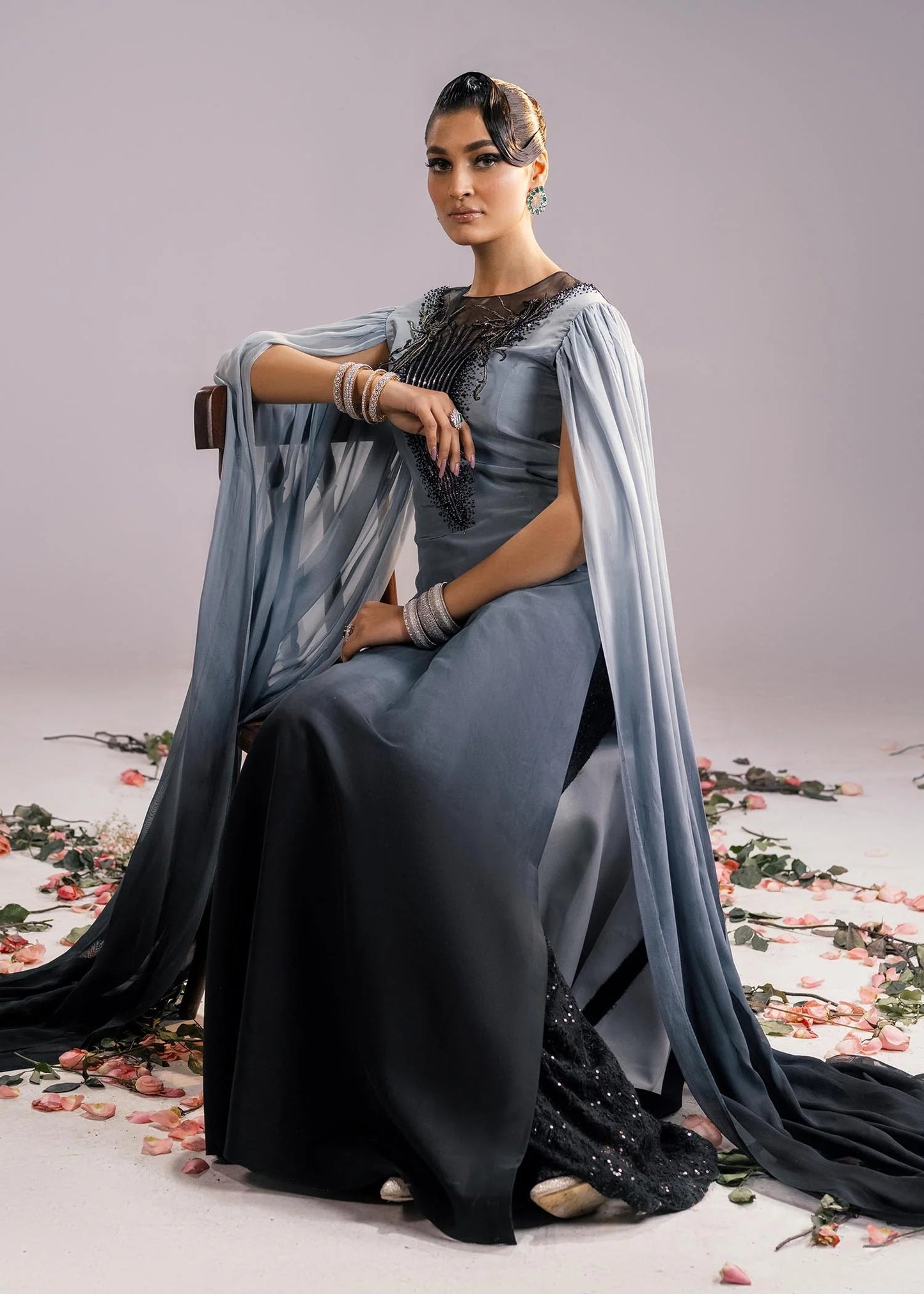 Premium Luxury Dress - Raven