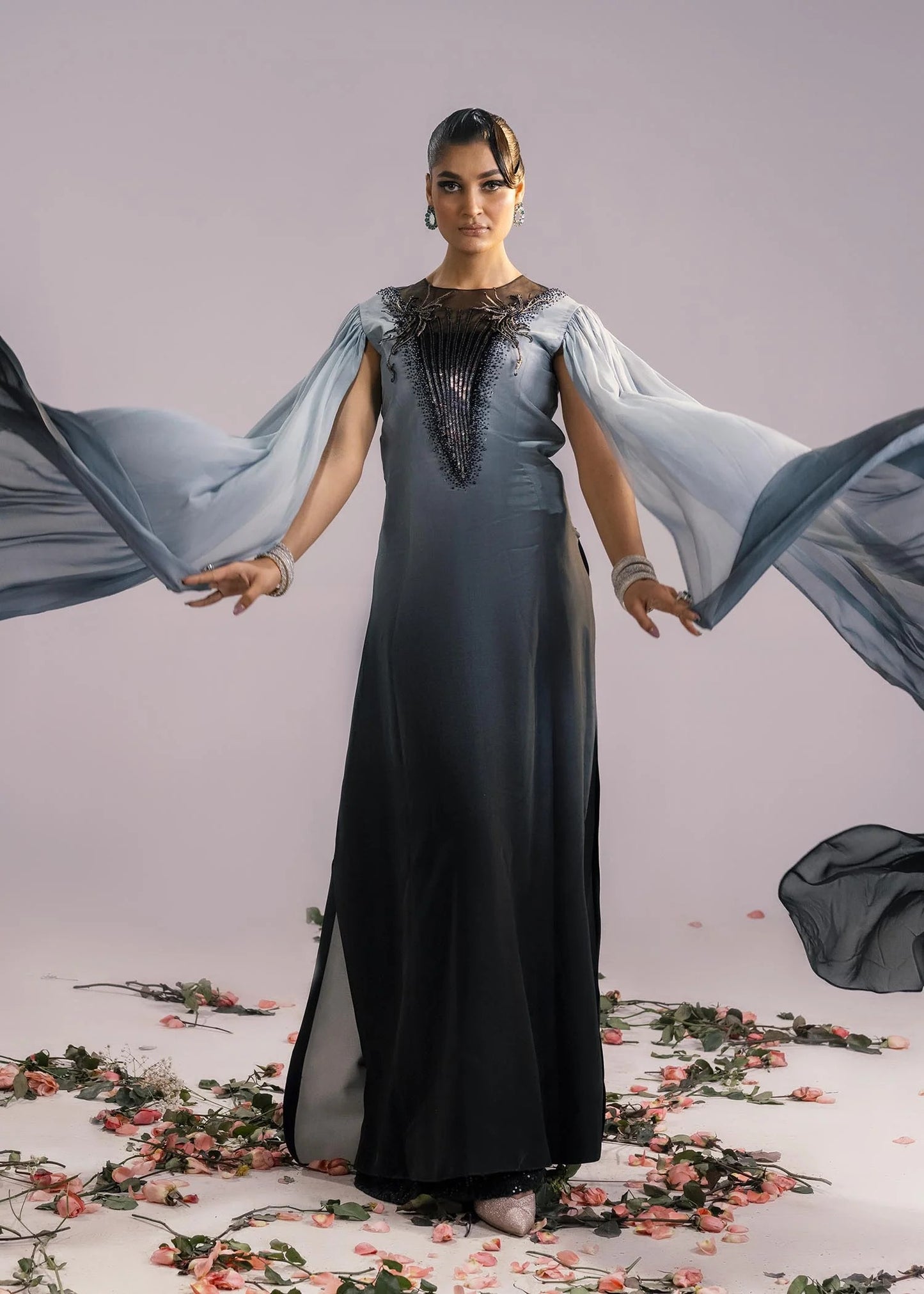 Premium Luxury Dress - Raven
