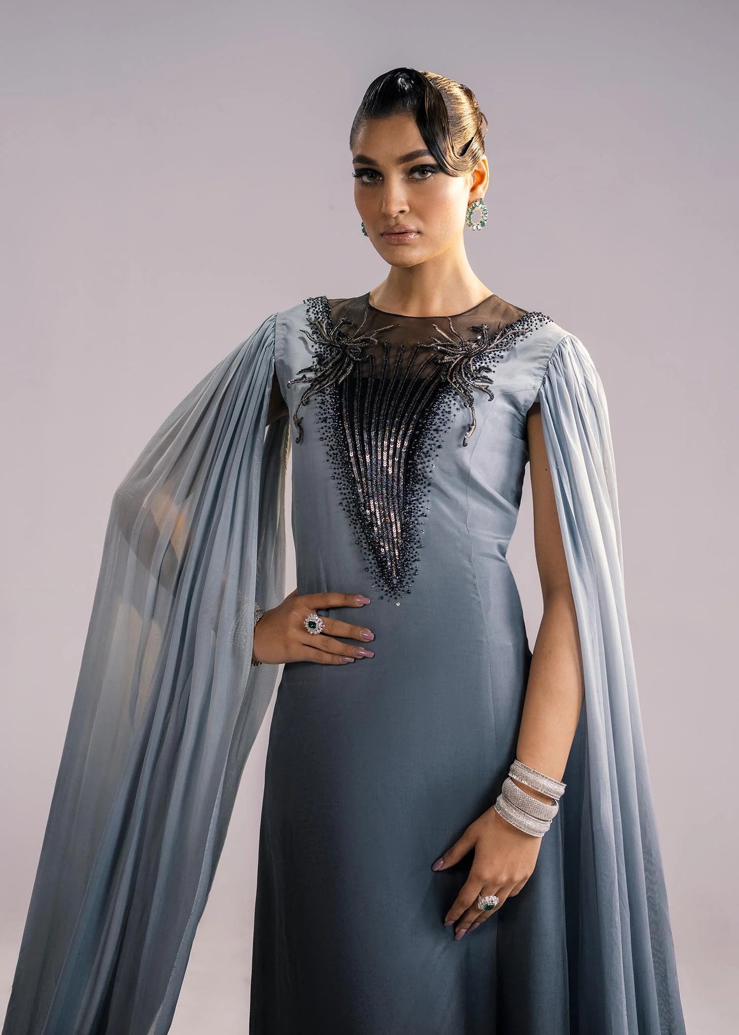 Premium Luxury Dress - Raven
