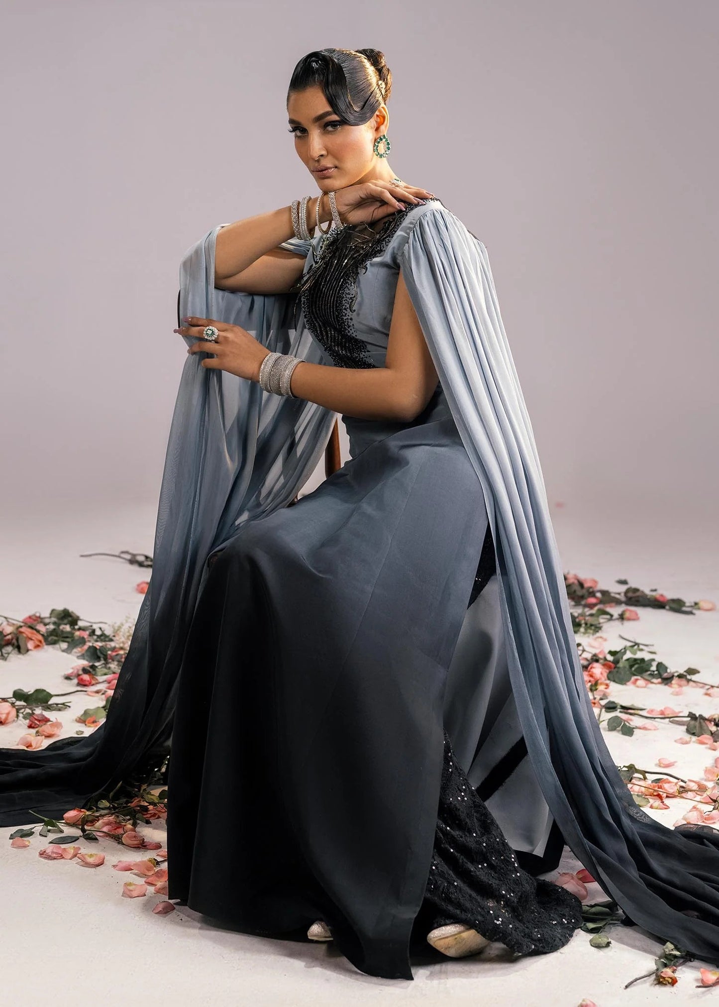 Premium Luxury Dress - Raven