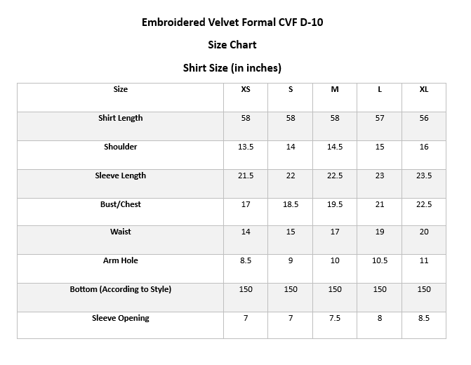 Embroidered Velvet Formal D-10