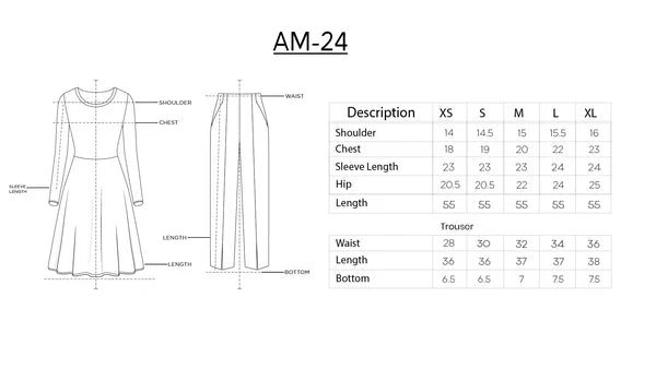 Luxury Silk 3 Piece - AM-24