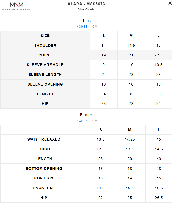 SHIRT & TROUSER - ALARA