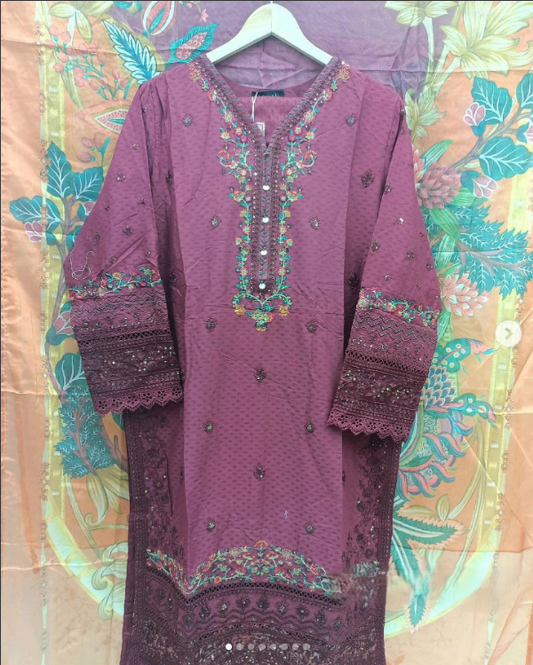 3pc Sadabahar Embroidered Suit