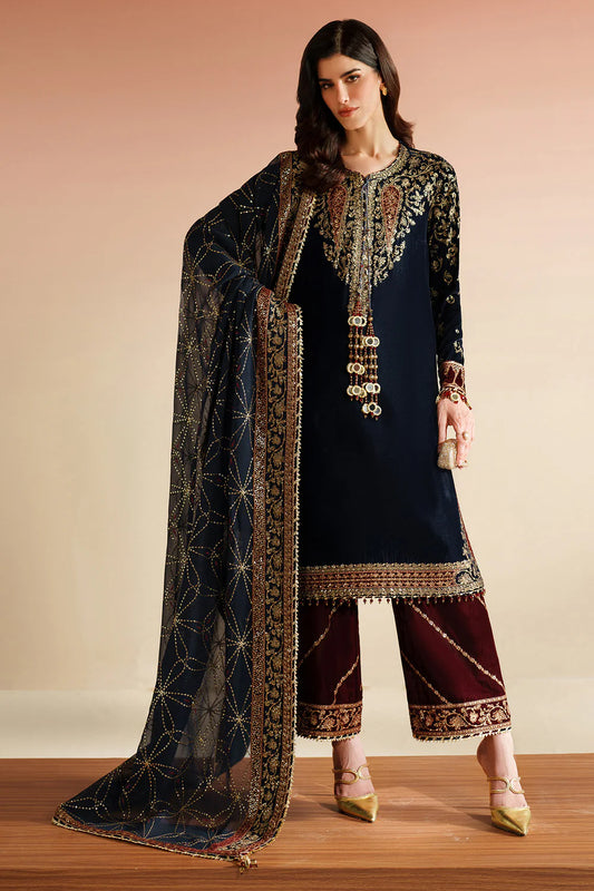 Embroidered Velvet Formal VVF D-7
