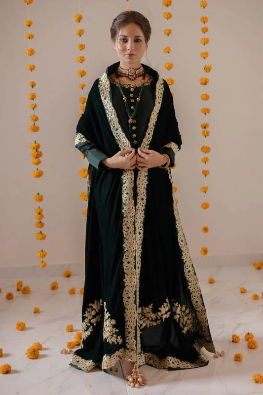 Khawb - Luxury Velvet & Sheesh Silk - 3PC