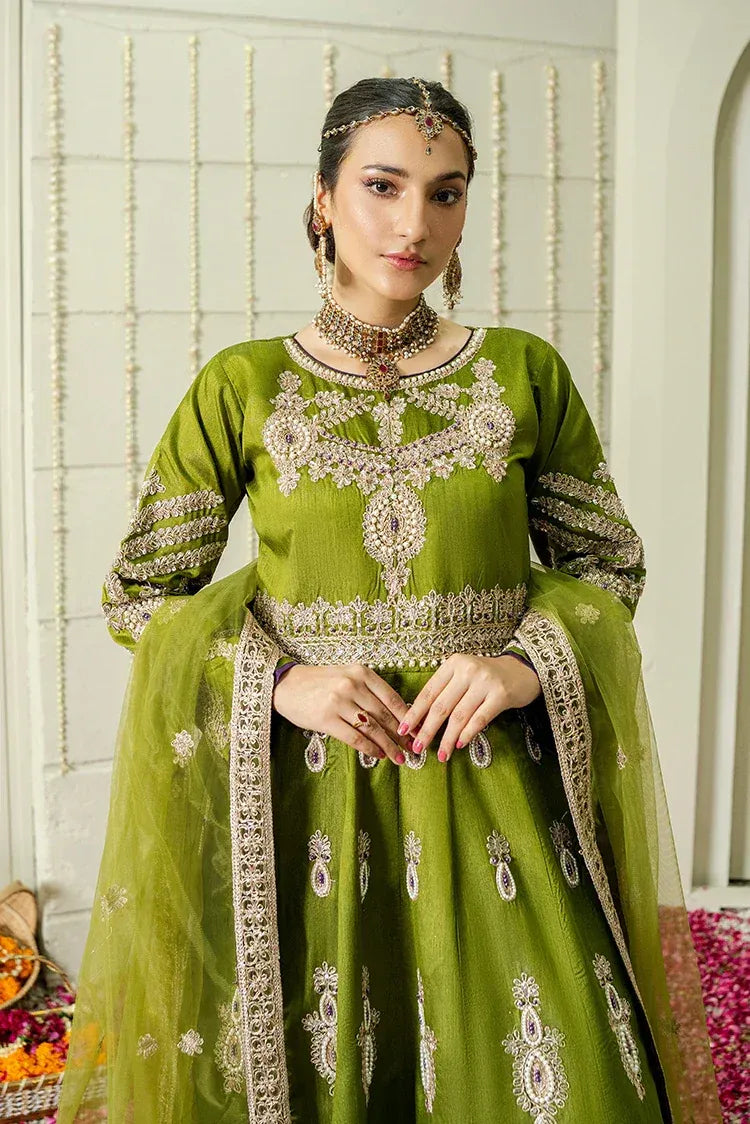 Embroidered Silk Festive Pret - Jade