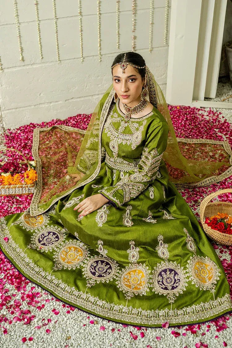 Embroidered Silk Festive Pret - Jade