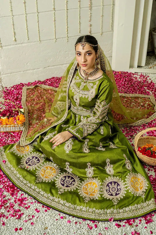 Embroidered Silk Festive Pret - Jade