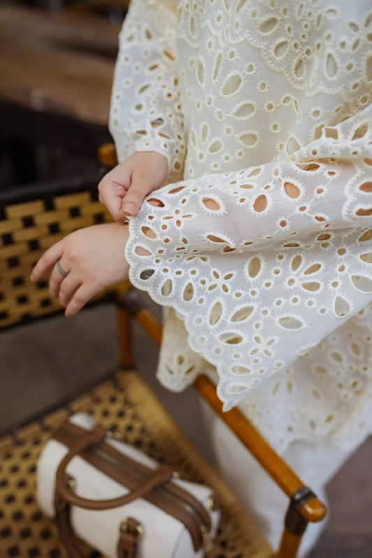 Off-White Shiffli Chikan Set - ASR10