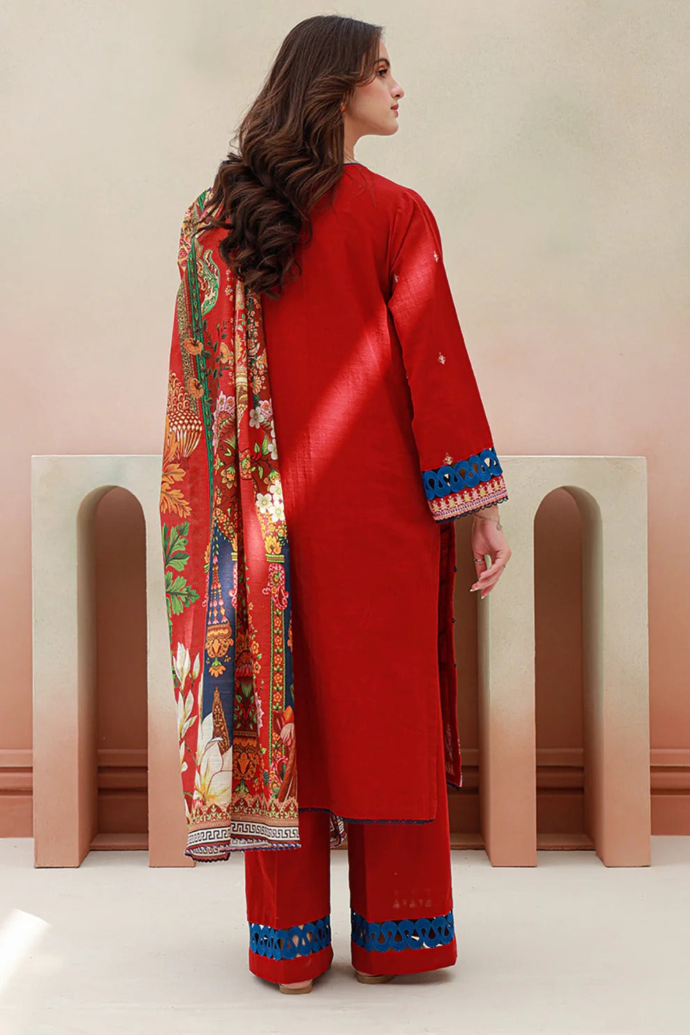 Embroidered Khaddar Suit - 3PC