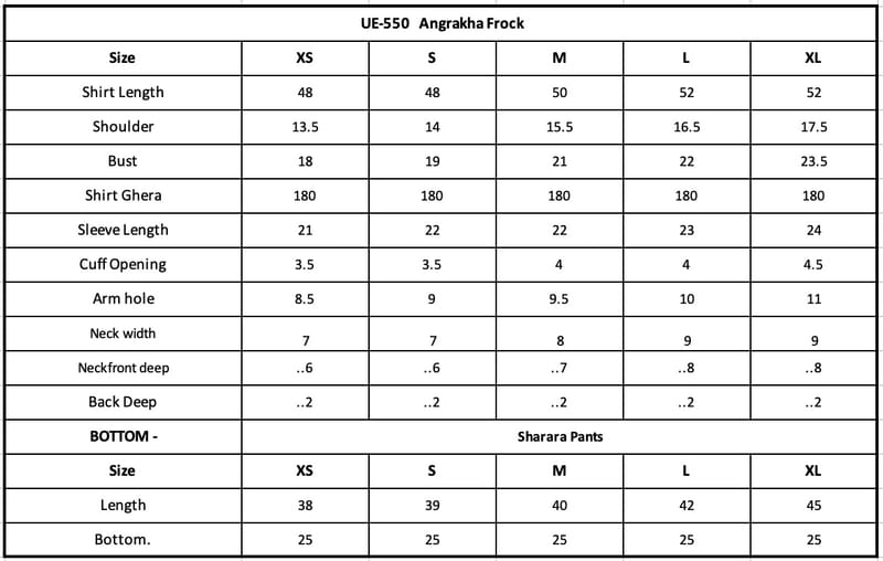 Printed Embroidered Angrakha Set- UE-550