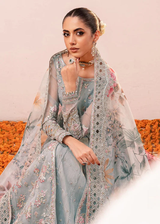 ICE BLUE EMBELLISHED DRESS - ELLIE