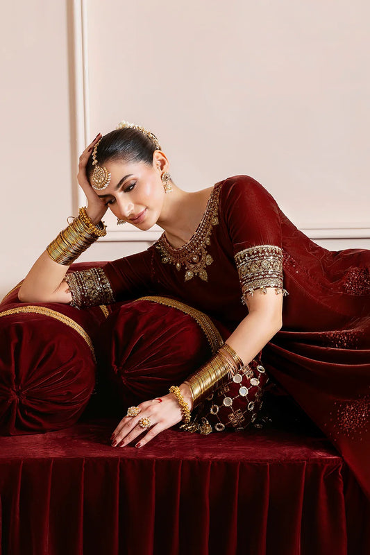Embroidered Velvet Formal  D-13
