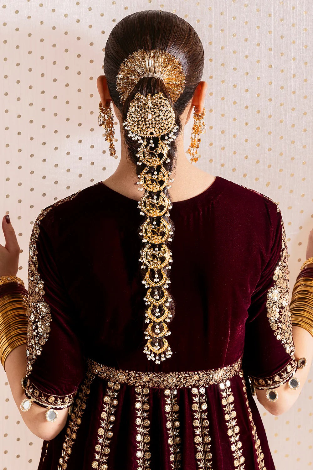 Embroidered Velvet Formal D-12