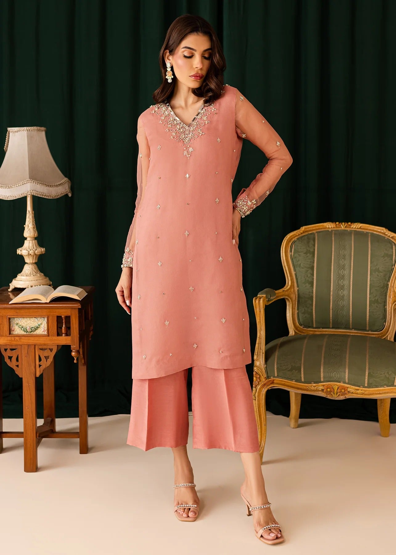 3pc Luxury Silk Pret - 3pc