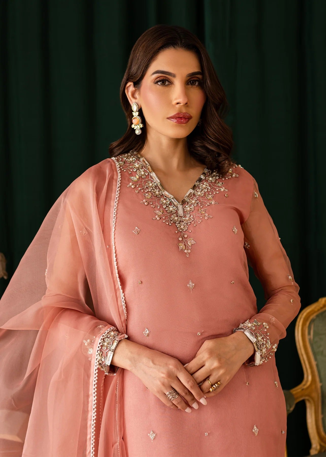 3pc Luxury Silk Pret - 3pc