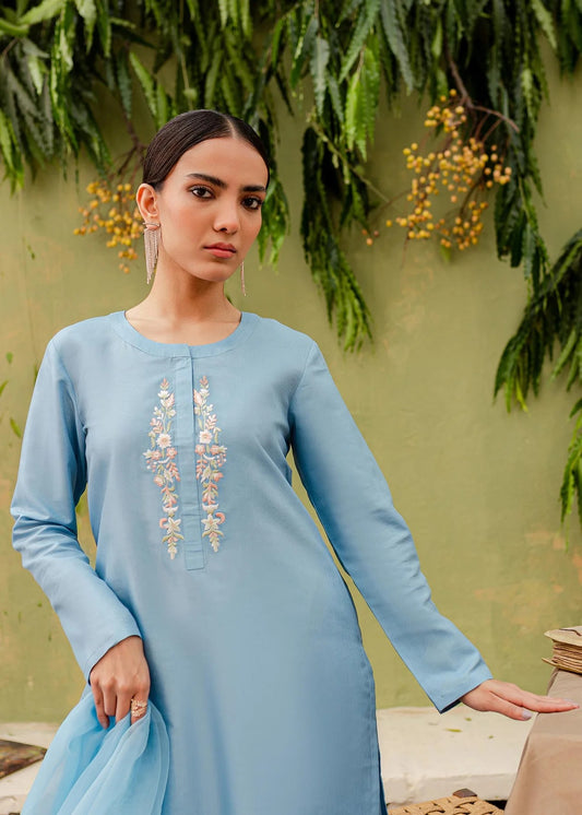 Ice Blue Silk Pret - Zora