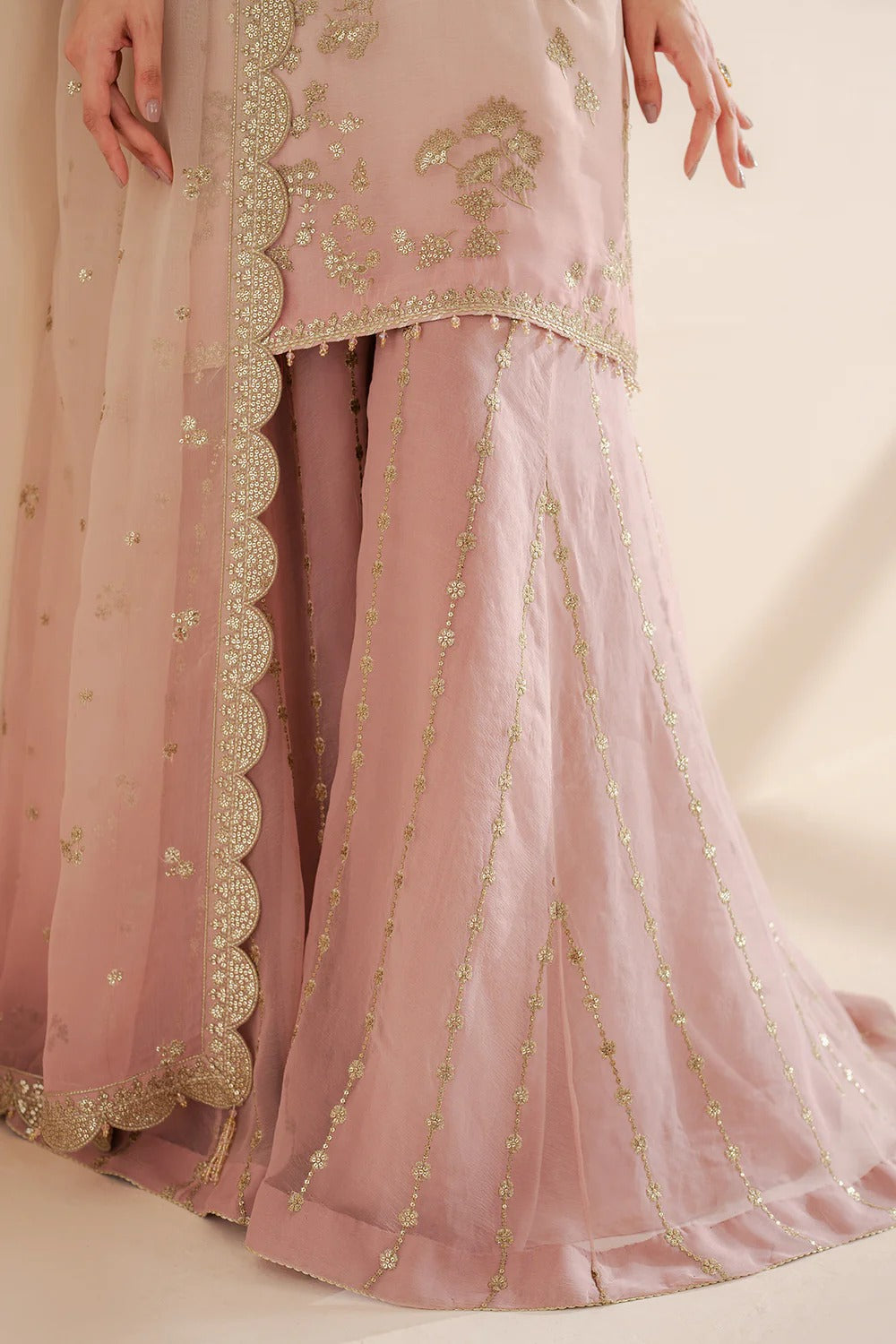 Embroidered Chiffon Formal 3pc