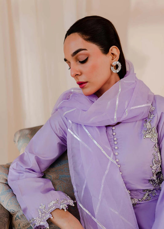 Lilac Silk Suit - IRENE