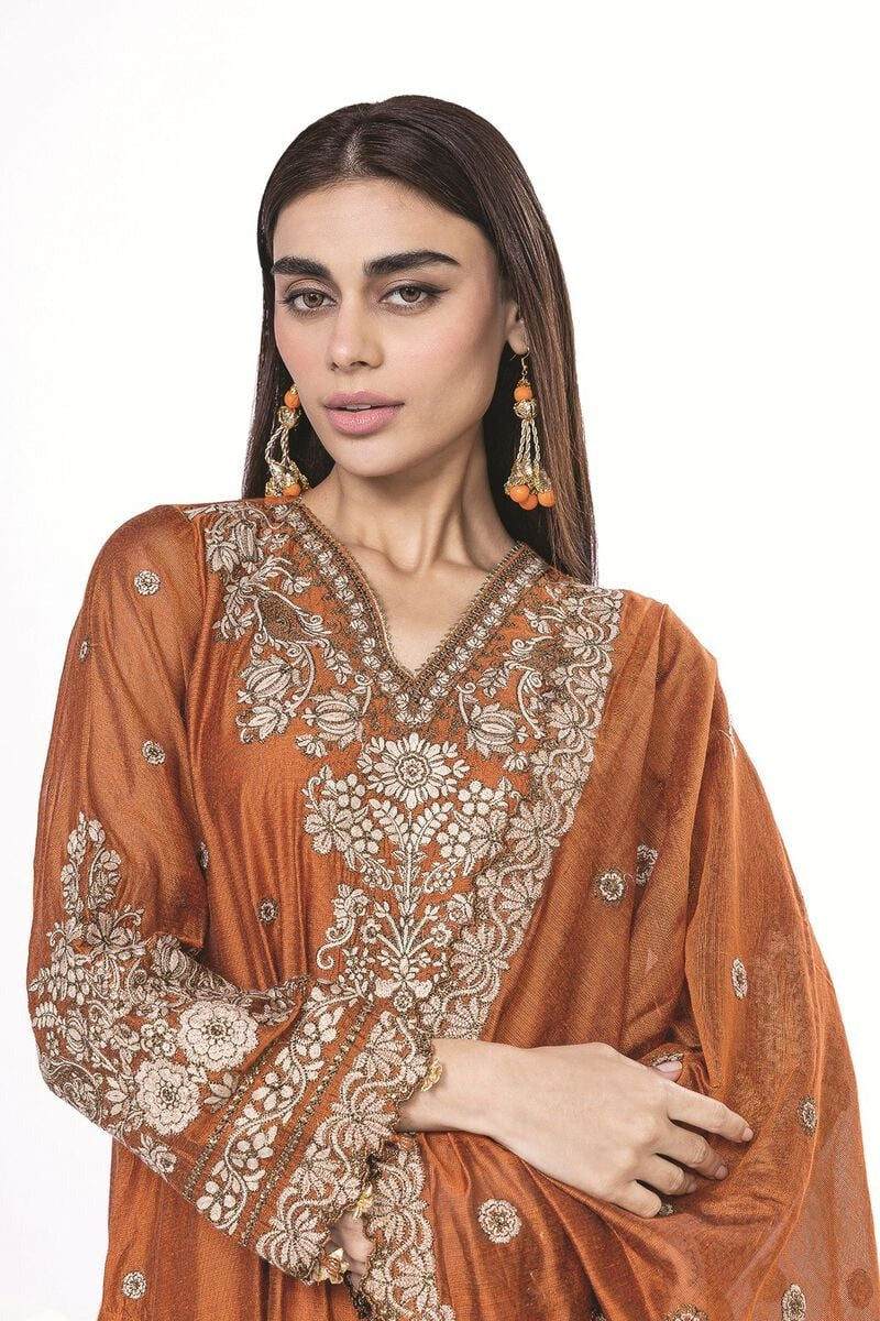Embroidered Tailored 3 Piece