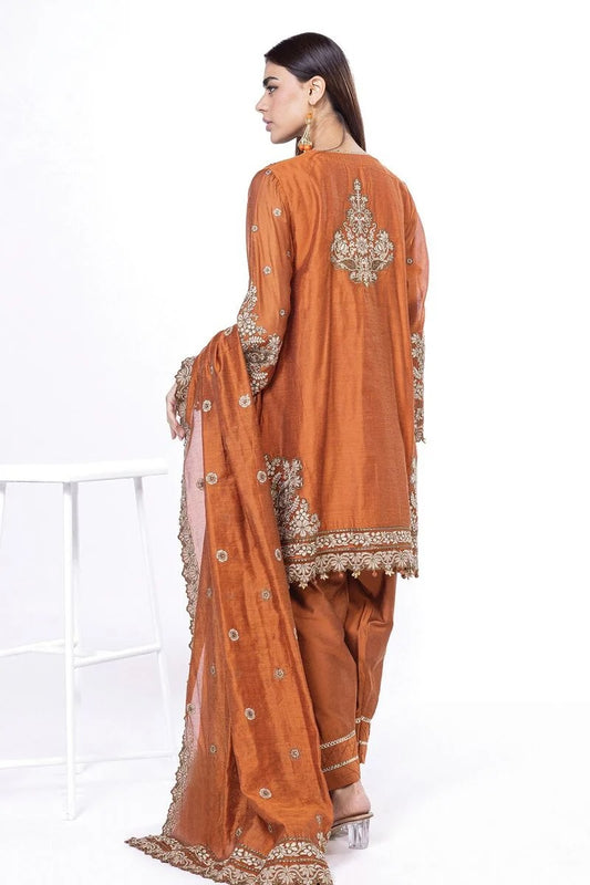 Embroidered Tailored 3 Piece