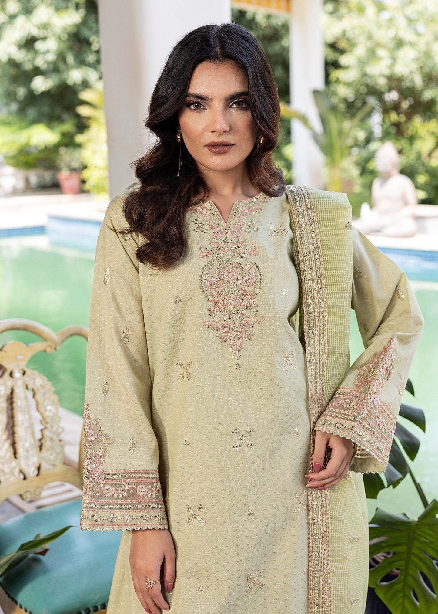 Farshi Shalwar - Jaquard