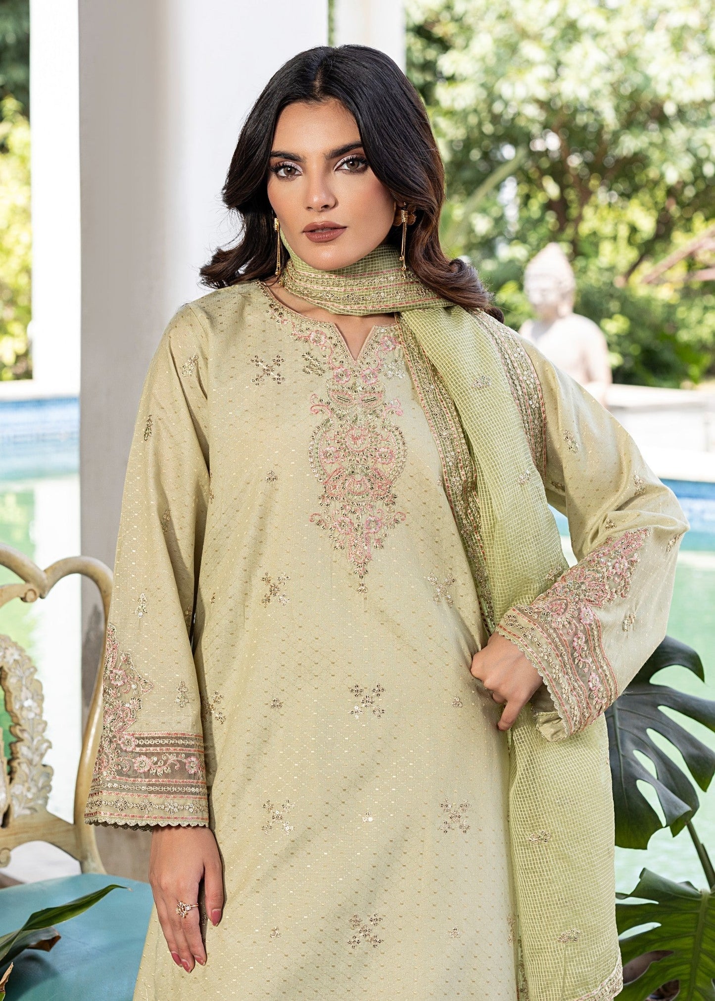 Farshi Shalwar - Jaquard