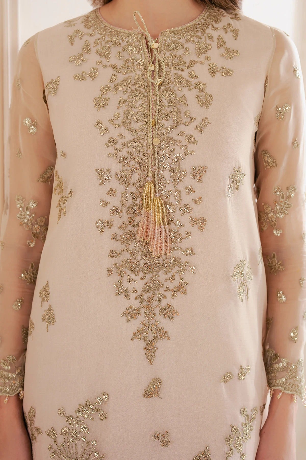 Embroidered Chiffon Formal 3pc
