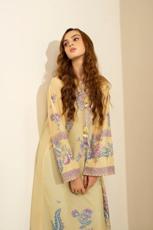 Printed Poly Cambric Set - Midnight Reverie