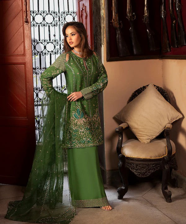 3 Piece Luxury Silk Pret - Leia