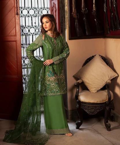 3 Piece Luxury Silk Pret - Leia