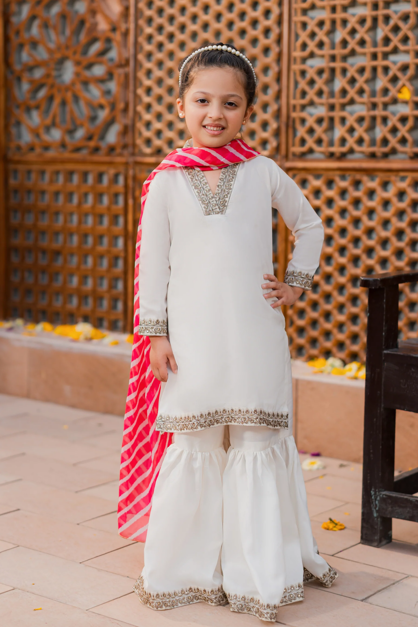 Kids Festive Silk Suit - 3pc