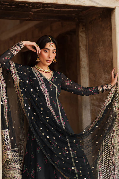 Printed Embroidered Angrakha Set- UE-550