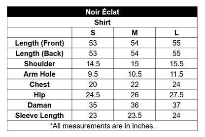 Printed Poly Cambric Set - Noir Eclat