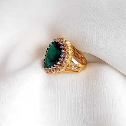 Hurrem Sultan Legacy Ring - 925 Sterling Silver 18k Gold Plated