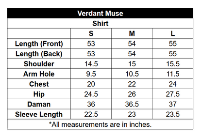 Printed Poly Cambric Set - Verdant Muse