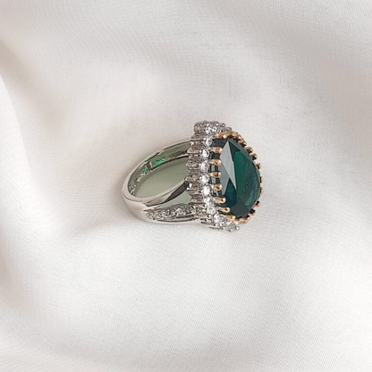 Hurrem Sultan Legacy Ring - 925 Sterling Silver 18k Gold Plated