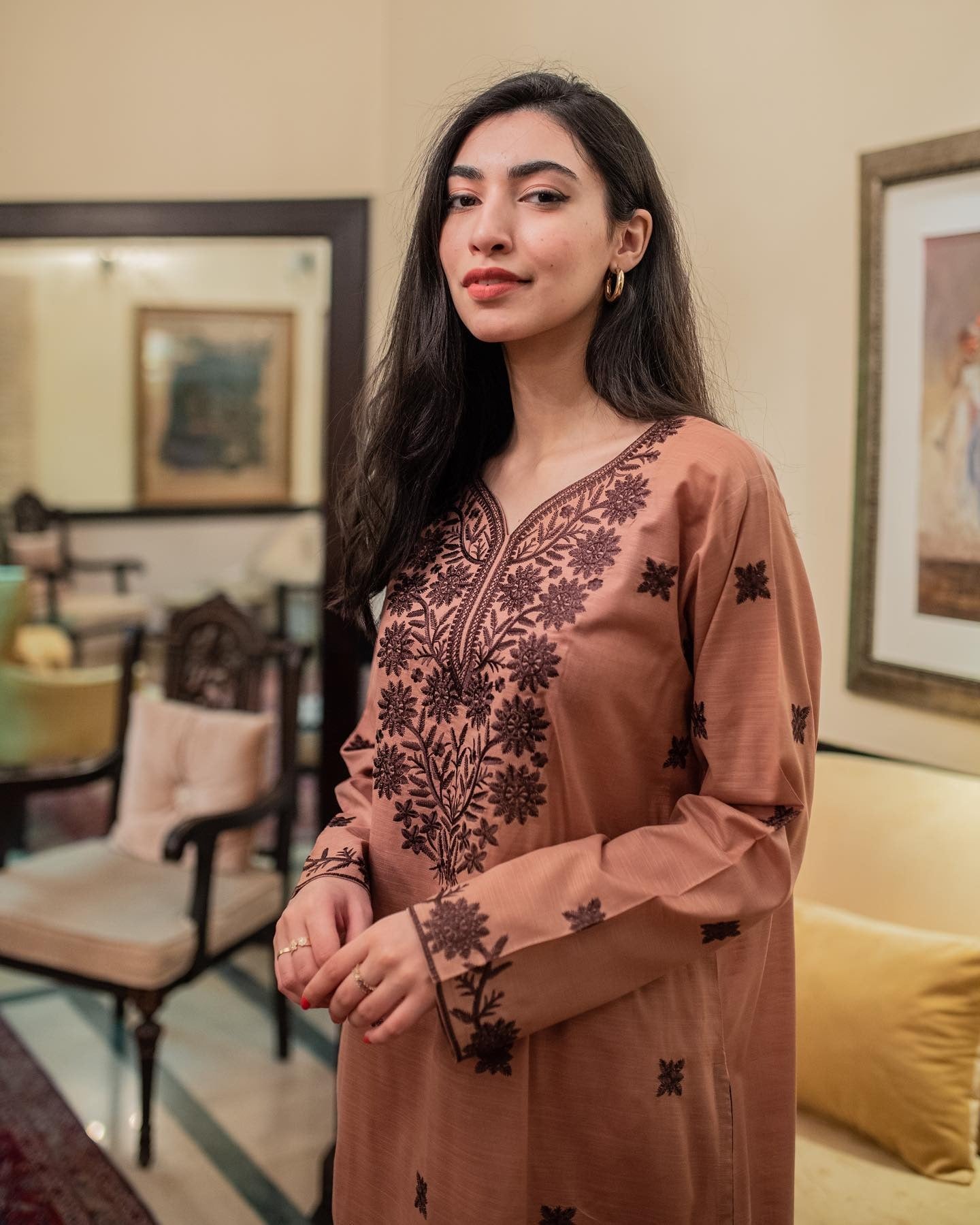 Embroidered 2 Piece Set - FIA (Ready To Ship)