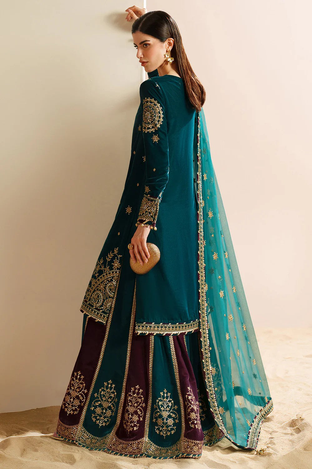 Embroidered Velvet Formal VVF D-8