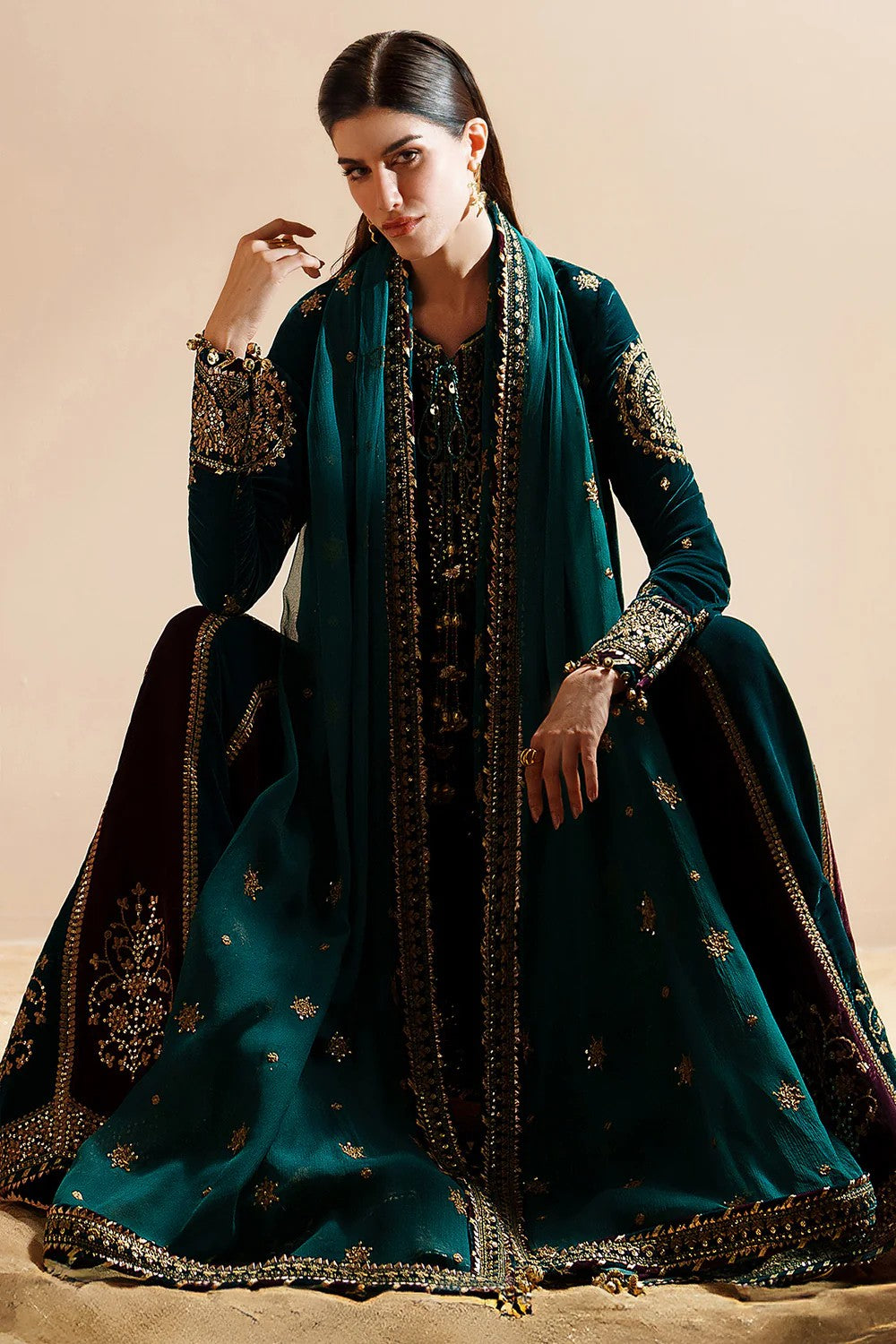 Embroidered Velvet Formal VVF D-8