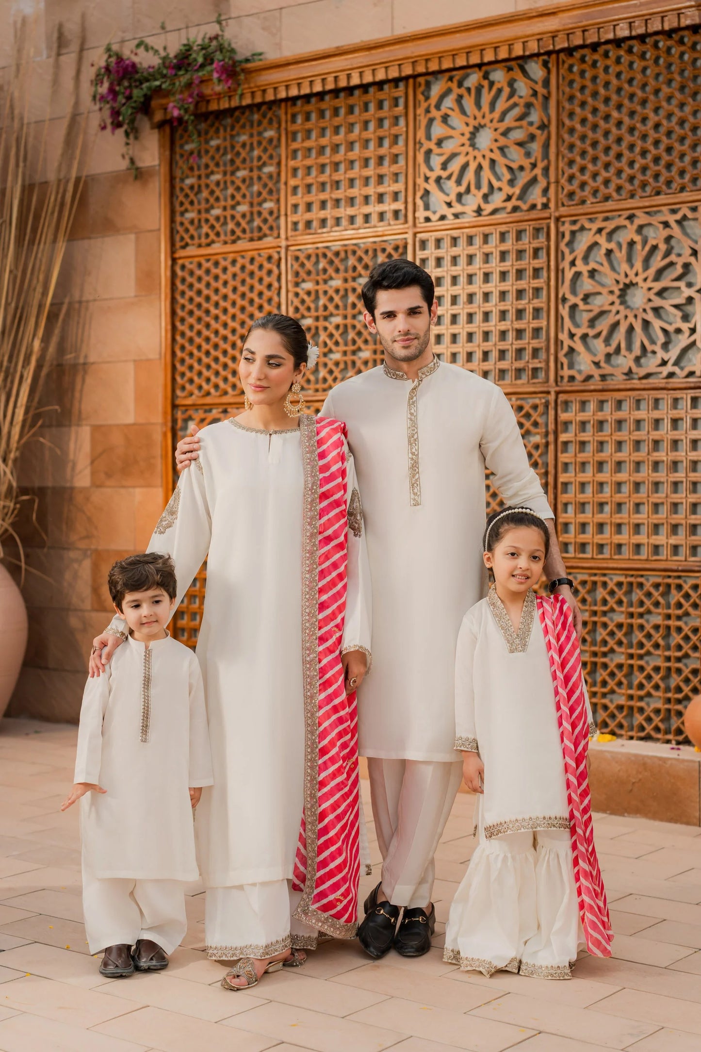 Kids Festive Silk Suit - 3pc