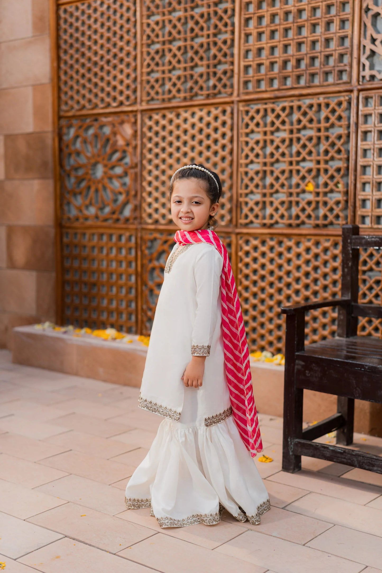 Kids Festive Silk Suit - 3pc