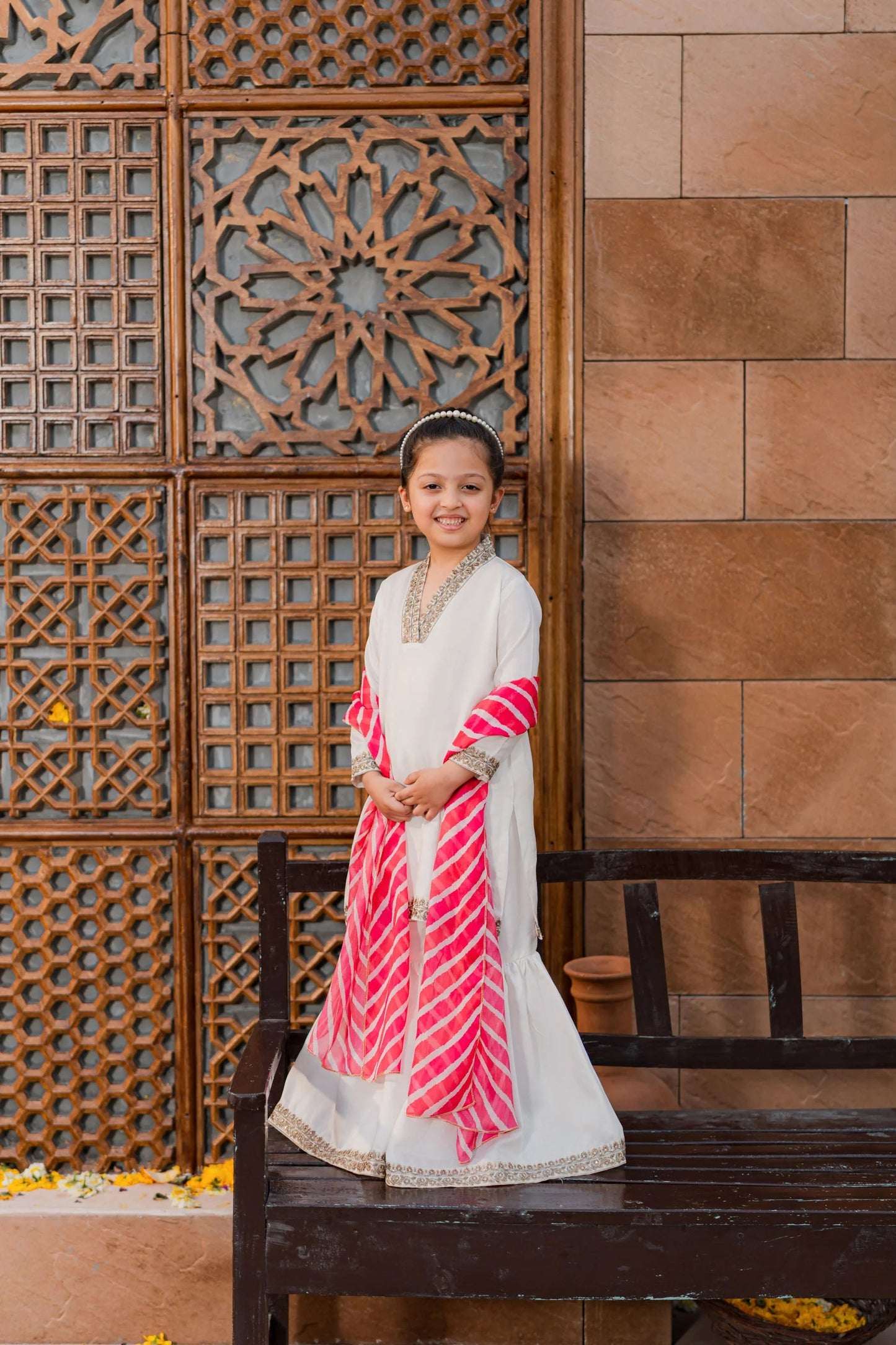 Kids Festive Silk Suit - 3pc