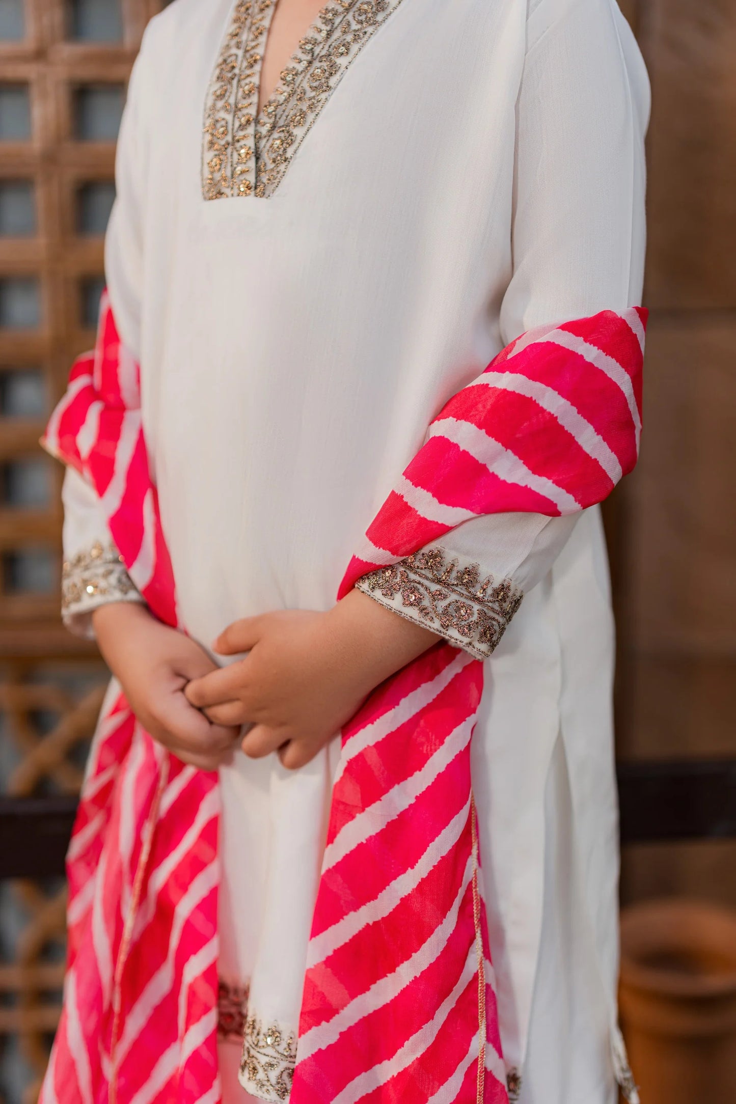 Kids Festive Silk Suit - 3pc