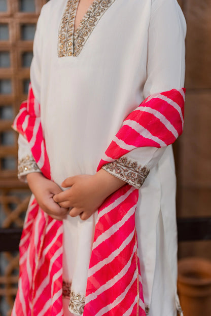 Kids Festive Silk Suit - 3pc